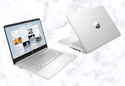 Laptop HP 14s-fq0564AU warna silver